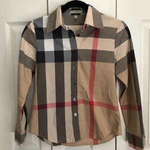 Vintage Burberry Classic Check Button Down